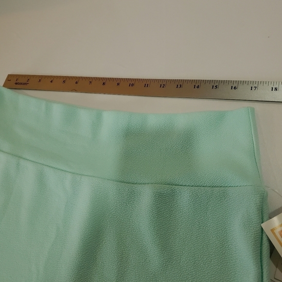 NWT Lularoe Cassie Pencil Blue Stretchy Skirt 2X - Picture 9 of 9
